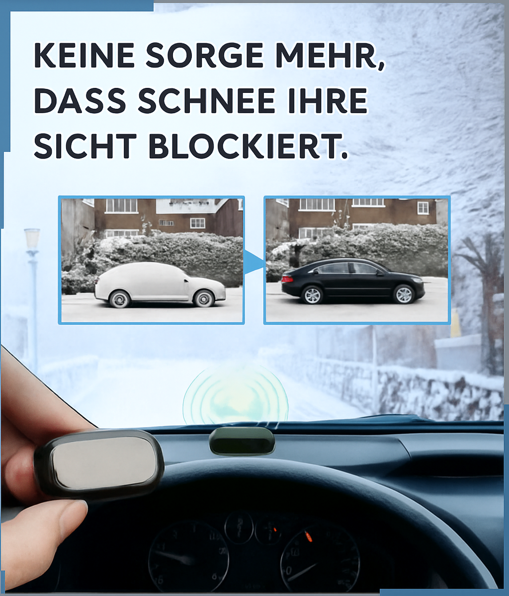 Grattoir à glace automatique pour voiture à énergie solaire – Dégivreur sans rayures pour vitres de voiture, éliminant rapidement la couche de glace sans les rayer | Sulvida