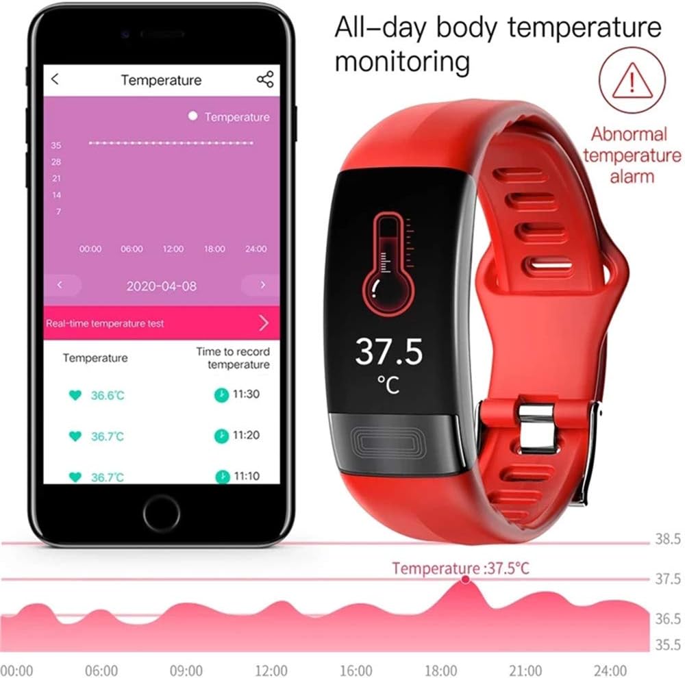 Smartwatch met Bloeddruk- en ECG-Monitoring, Hartslagmeting en Waterdichte Sensoren voor Gezondheid en Fitness Tracking | Sulvida