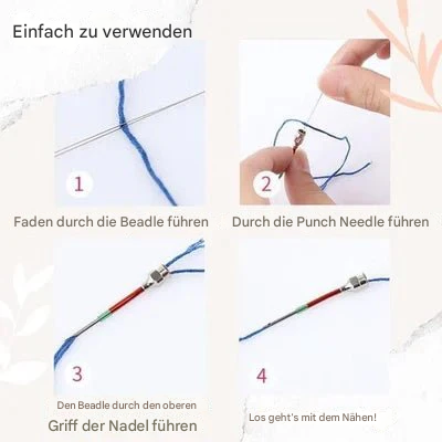 Kit d’aiguilles à broder avec aiguilles à code couleur et système d’aiguilles interchangeables pour la broderie et la couture – idéal pour débutants et confirmés | Sulvida