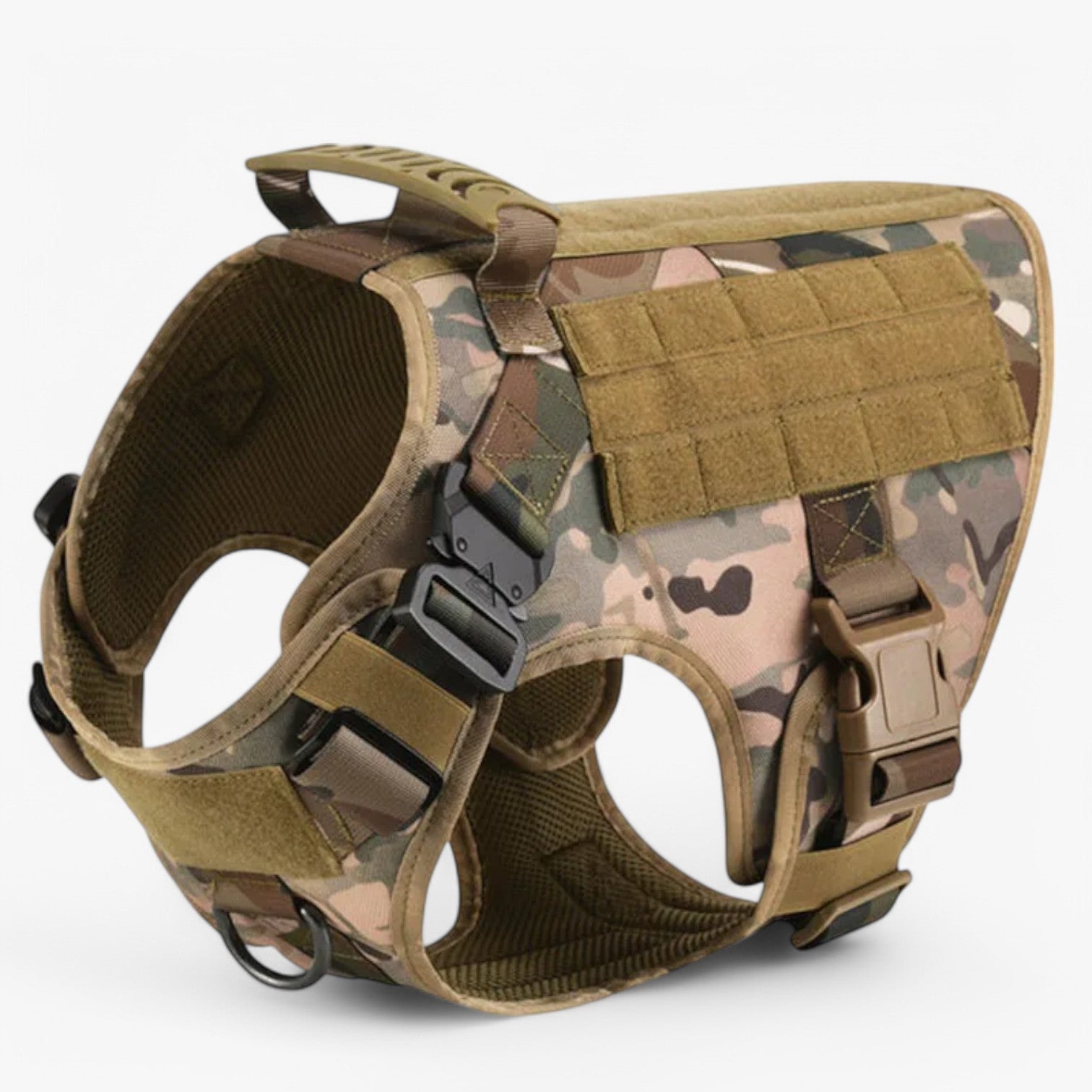 Harnais tactique pour chien avec système de fermeture rapide – Harnais d’entraînement réglable pour un contrôle optimal et un confort accru | Sulvida