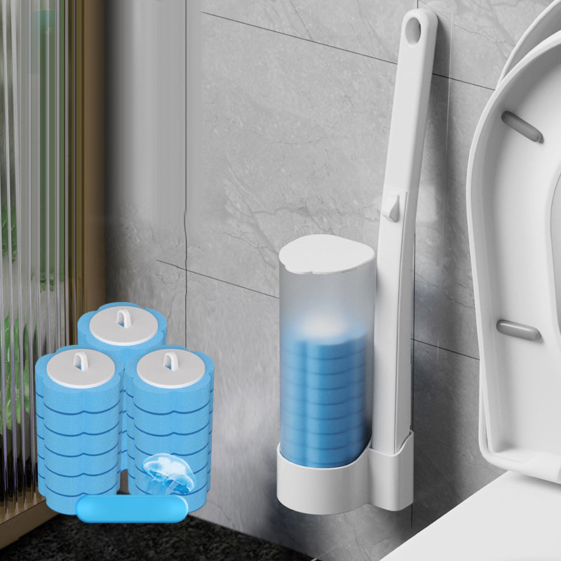 Wegwerp WC-Borstel met Wegwerpkoppen – Hygiënische Toiletreiniging zonder Bacteriecontact – Eenvoudig Klik & Weg Systeem voor Praktische Toiletschoonmaak | Sulvida
