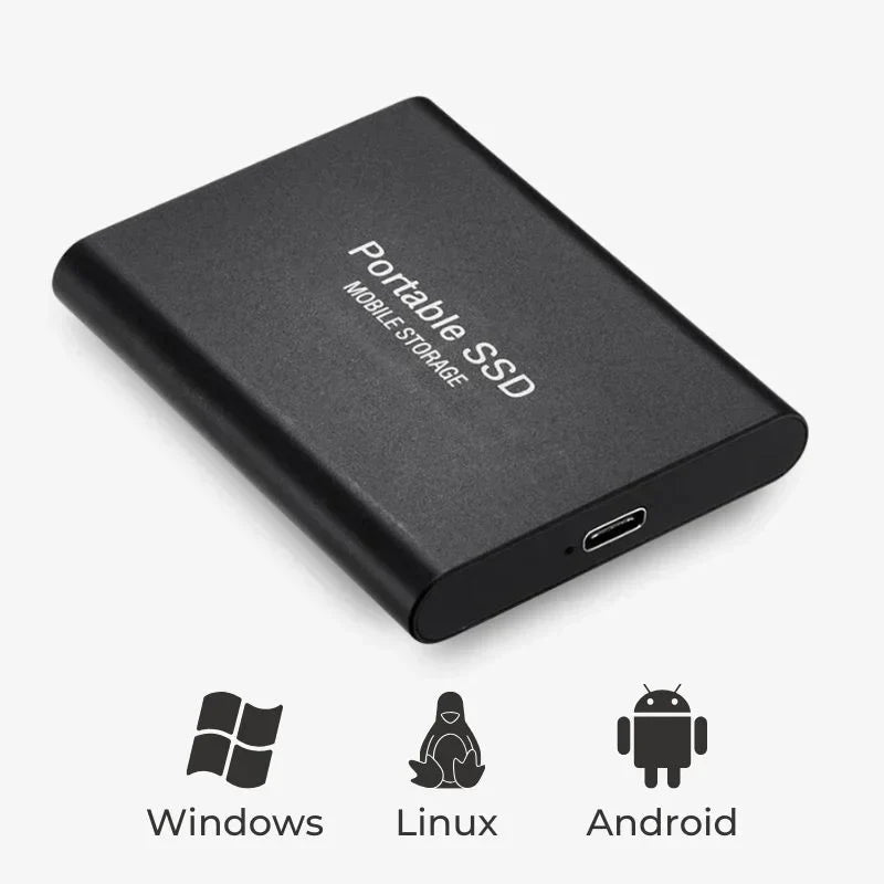 SSD externe 128 Go USB 3.1 Disque dur portable pour transfert rapide de données Plug-and-Play compatible Windows Mac Linux | Sulvida