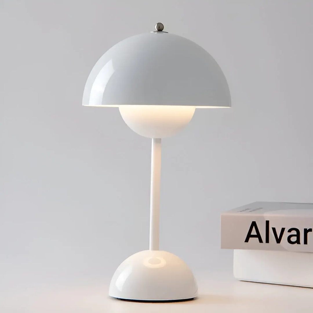 Lampe de table design sans fil avec fonction variateur et commande tactile pour une ambiance chaleureuse dans le salon, la chambre, sur le balcon ou la terrasse, lampe de bureau décorative | Sulvida