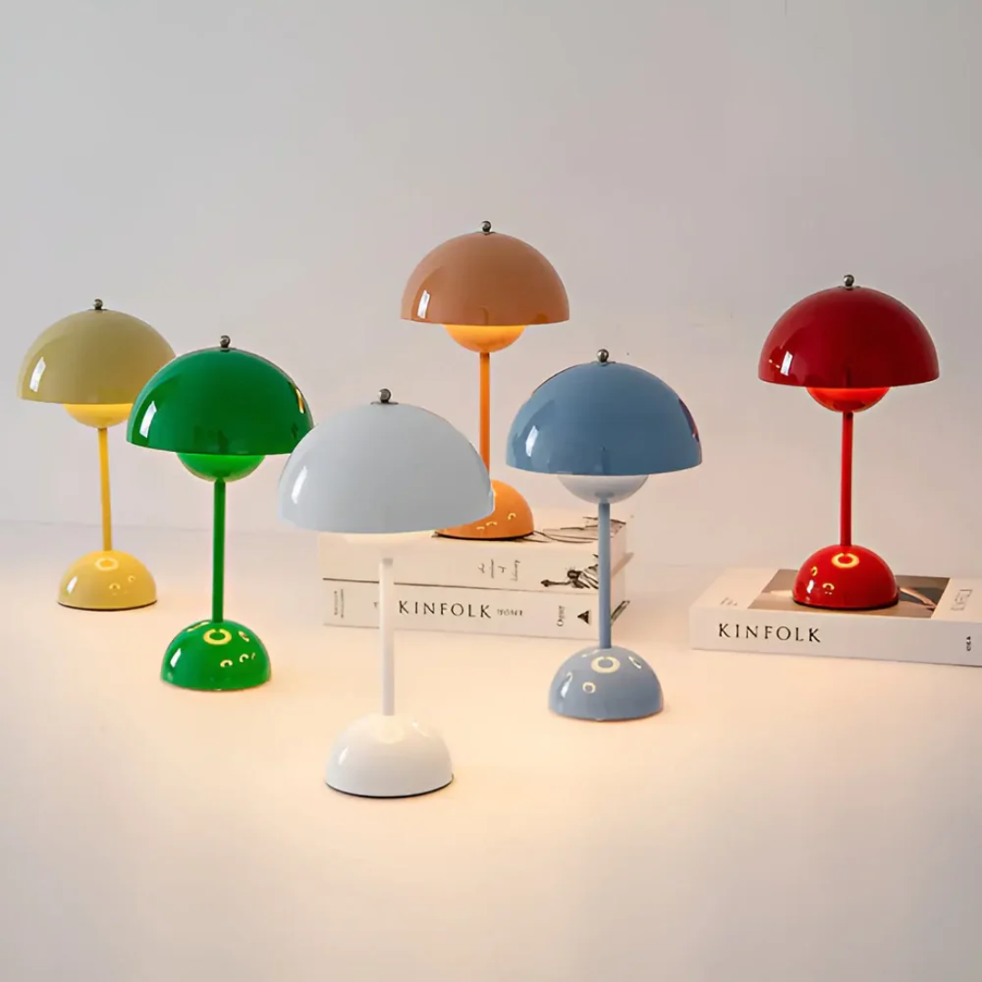 Lampe de table design sans fil avec fonction variateur et commande tactile pour une ambiance chaleureuse dans le salon, la chambre, sur le balcon ou la terrasse, lampe de bureau décorative | Sulvida