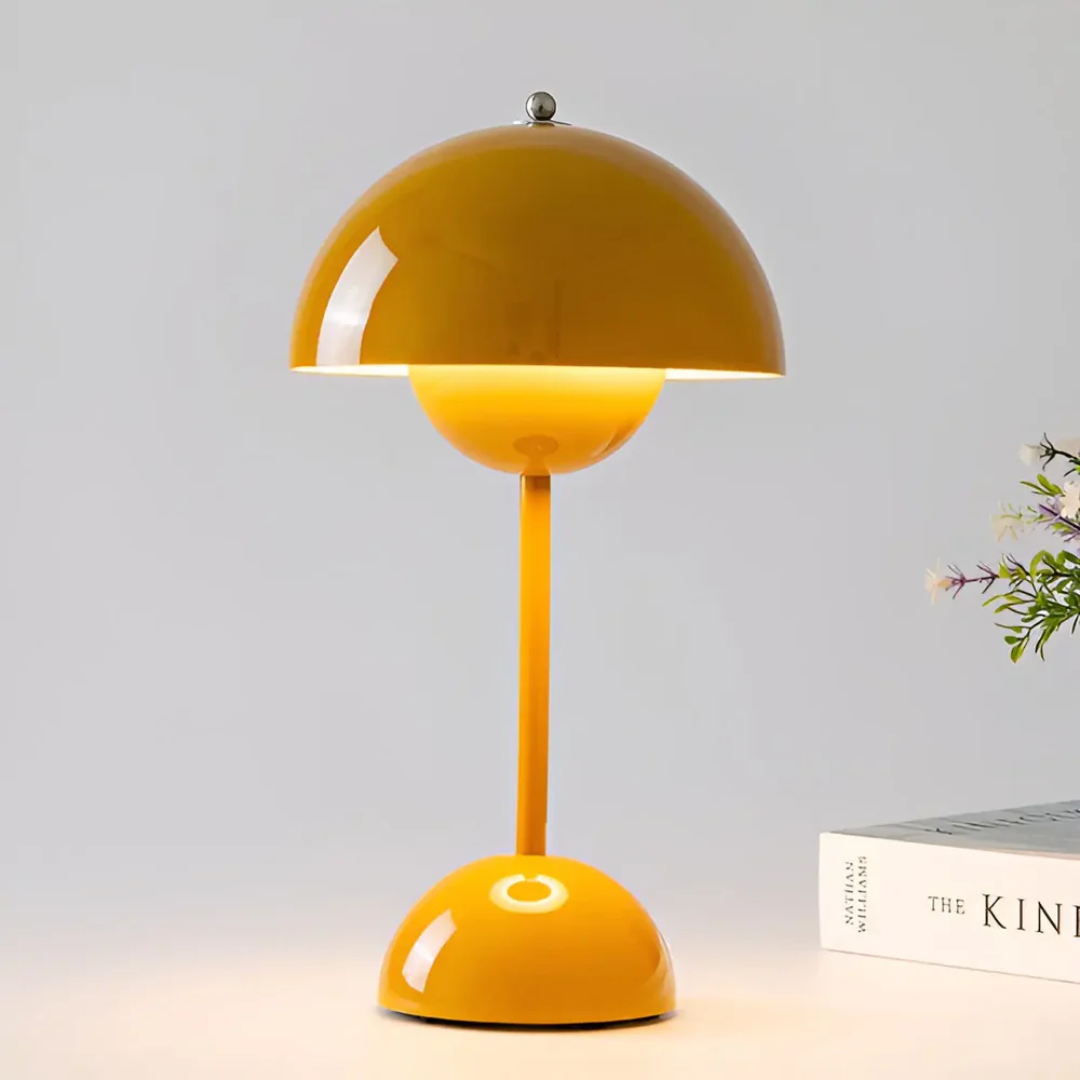 Lampe de table design sans fil avec fonction variateur et commande tactile pour une ambiance chaleureuse dans le salon, la chambre, sur le balcon ou la terrasse, lampe de bureau décorative | Sulvida