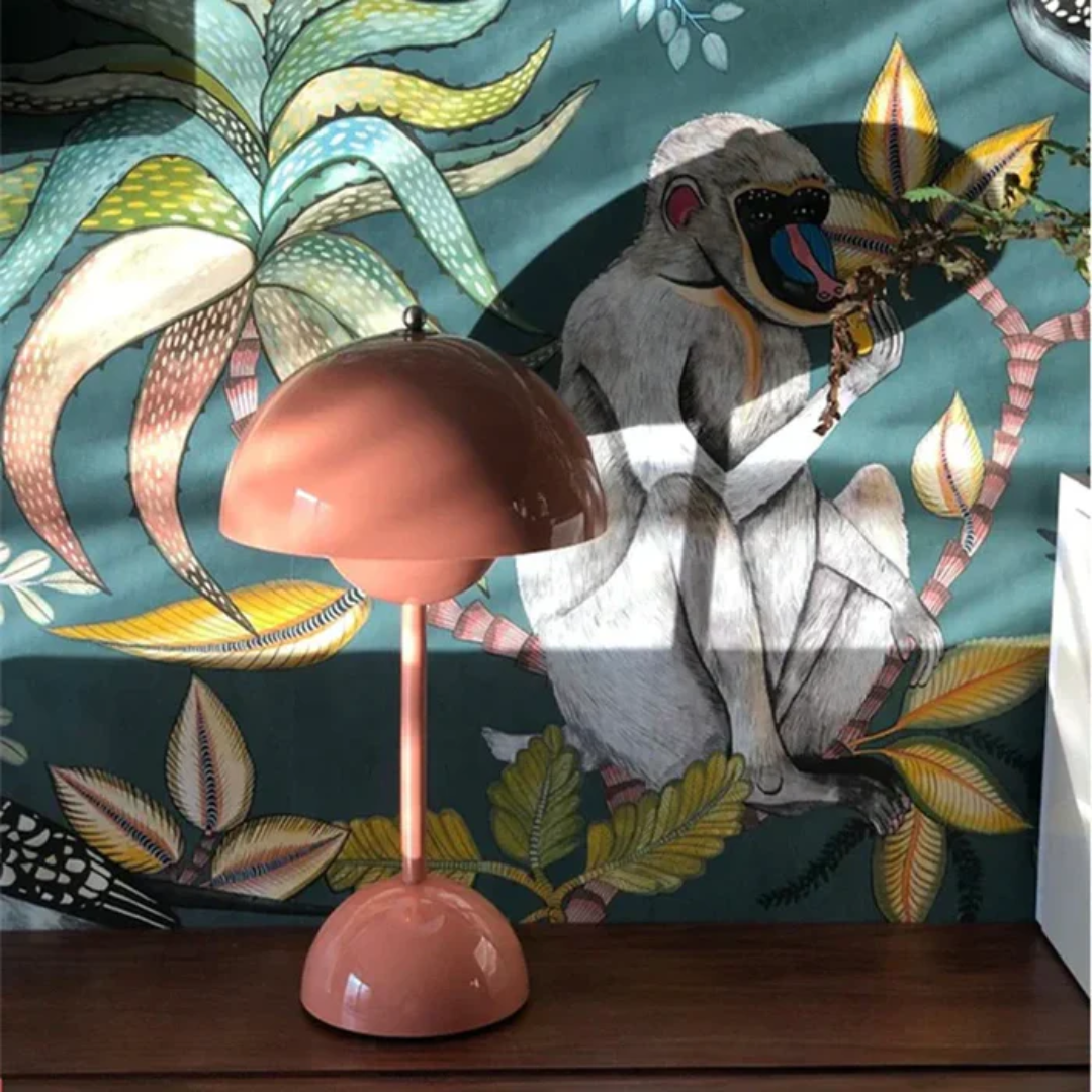 Lampe de table design sans fil avec fonction variateur et commande tactile pour une ambiance chaleureuse dans le salon, la chambre, sur le balcon ou la terrasse, lampe de bureau décorative | Sulvida