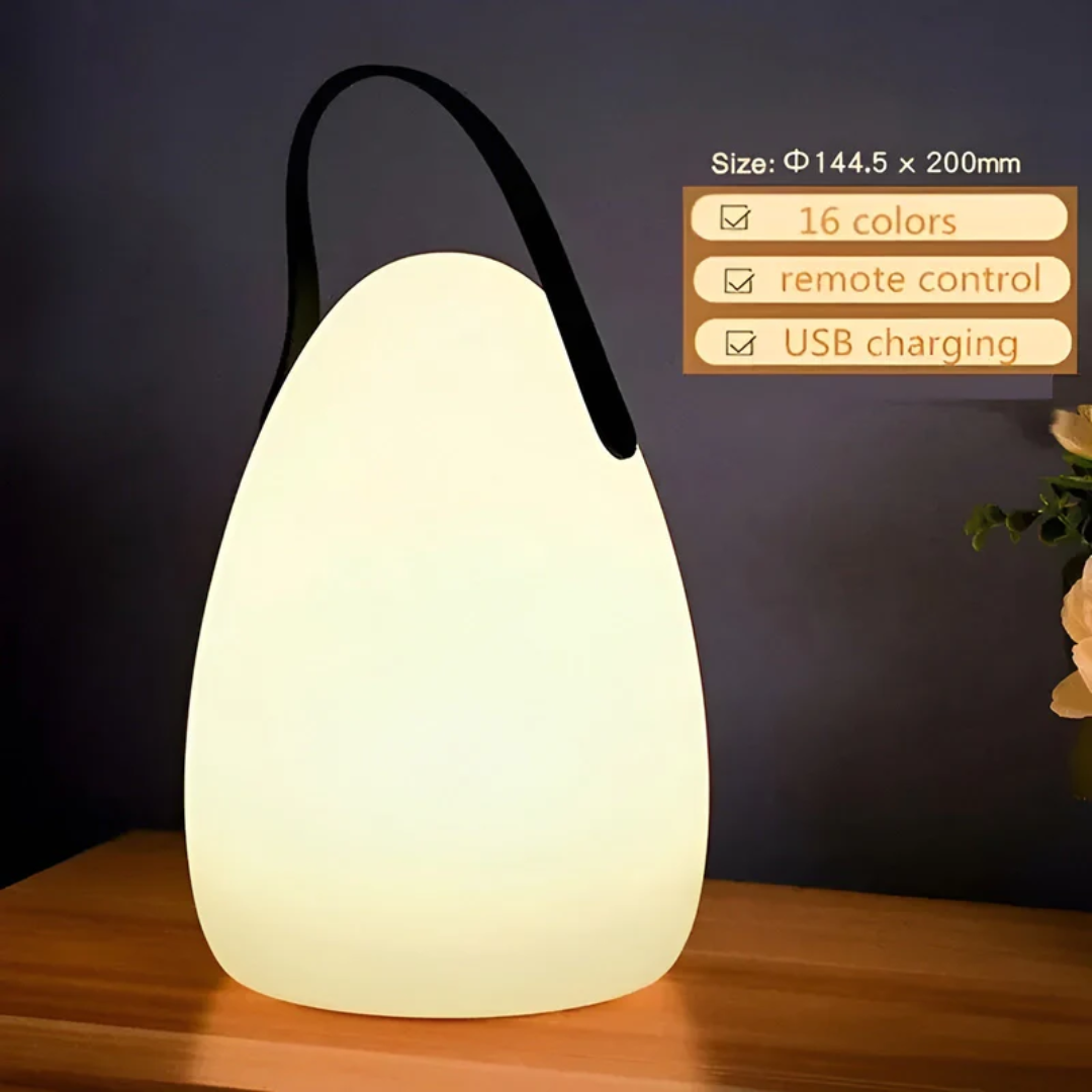 Lampe de table étanche rechargeable sans fil avec fonction de gradation et 3 niveaux de lumière | Sulvida