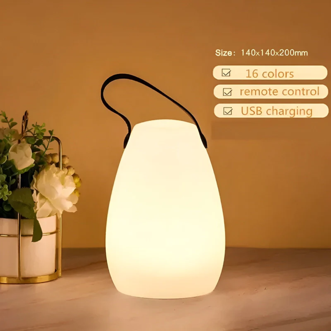Lampe de table étanche rechargeable sans fil avec fonction de gradation et 3 niveaux de lumière | Sulvida