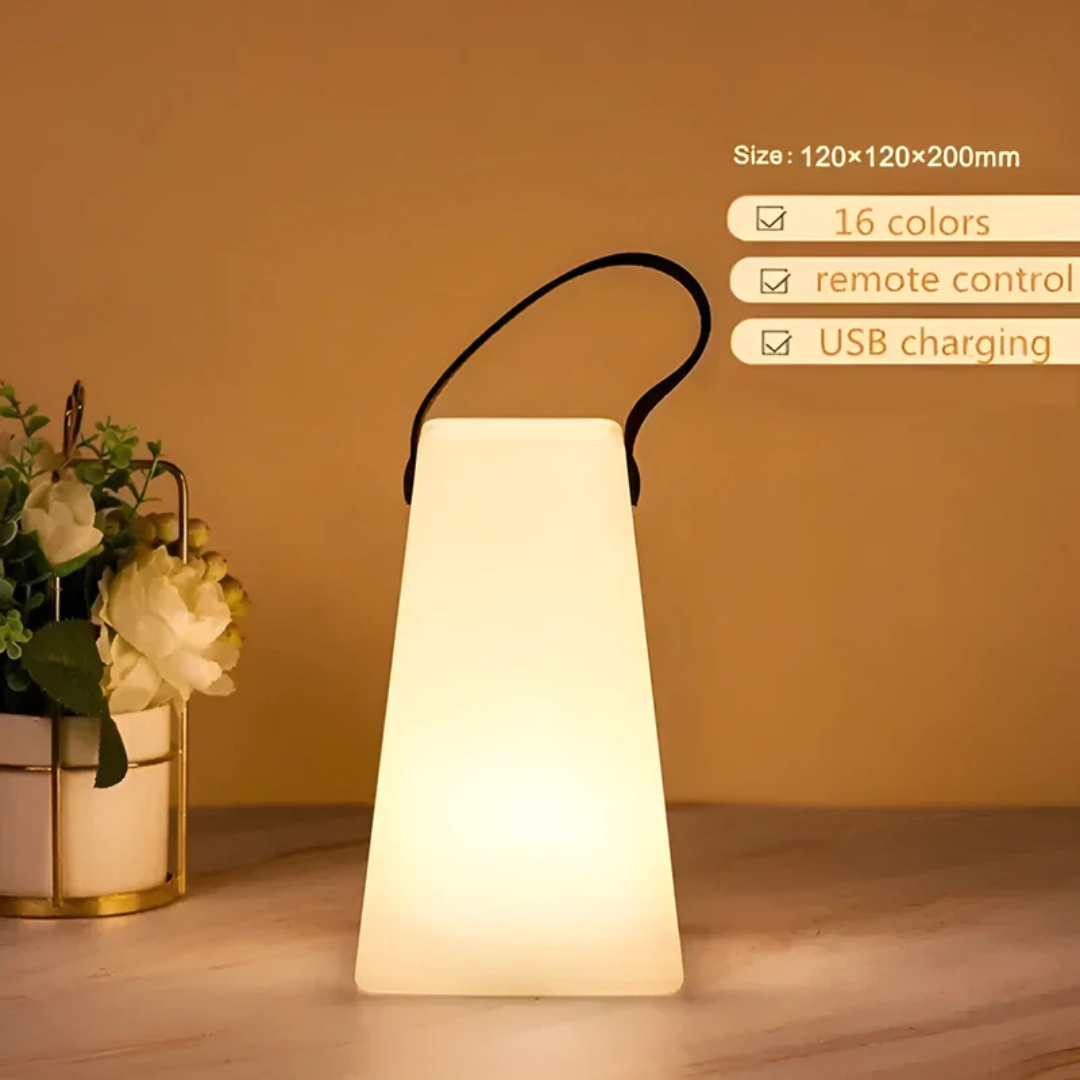 Lampe de table étanche rechargeable sans fil avec fonction de gradation et 3 niveaux de lumière | Sulvida