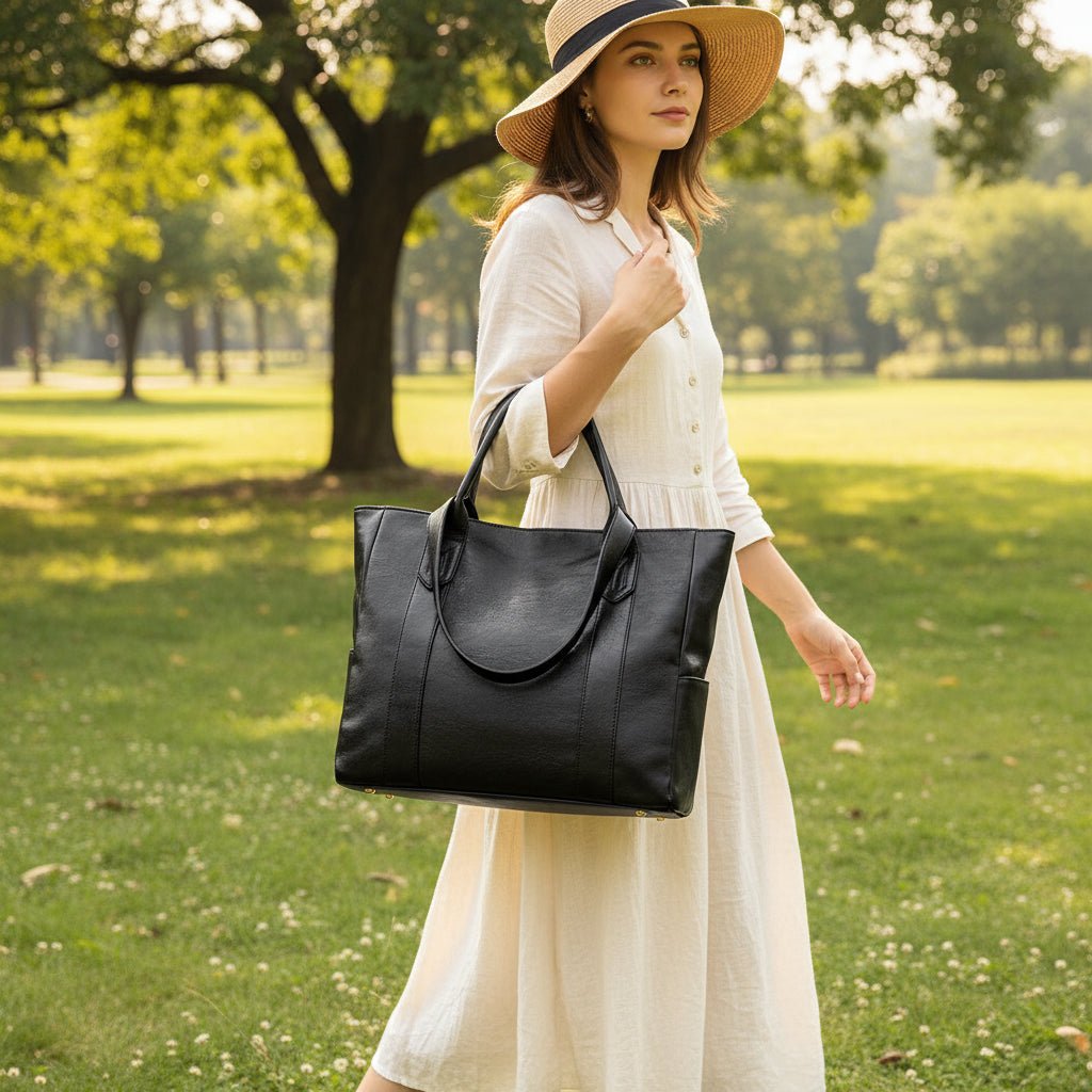 Sac à bandoulière en cuir avec charme rétro et finition souple – Sac à main compact pour usage quotidien | Sulvida