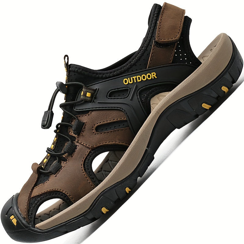 Sandales outdoor pour hommes avec doublure respirante et embout renforcé – Chaussures d’été confortables pour la randonnée et la plage, pour hommes actifs | Sulvida