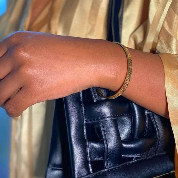 Bracelet Ayatul Kursi symbole religieux avec inscription en acier inoxydable | Sulvida