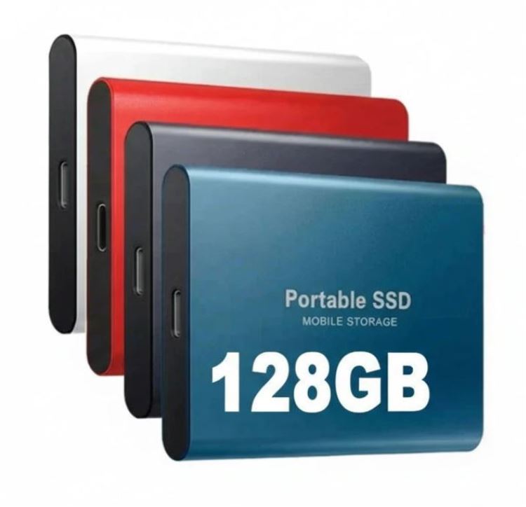 Disque Dur SSD Externe USB-C 128 Go Haute Vitesse 1050MB/s – Disque à État Solide Portable Compatible Windows macOS Linux Compact et Robuste | Sulvida