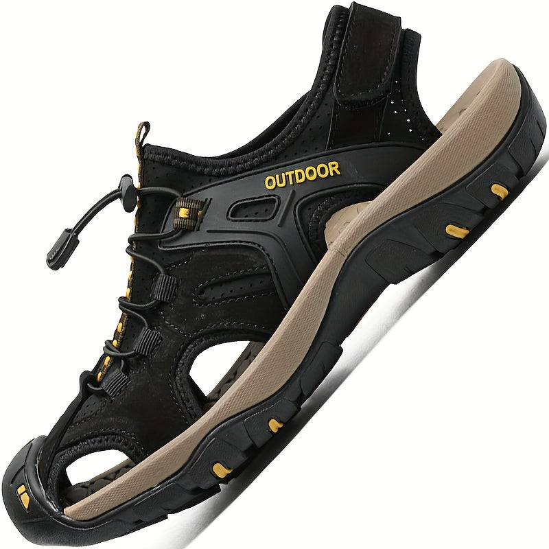 Sandales outdoor pour hommes avec doublure respirante et embout renforcé – Chaussures d’été confortables pour la randonnée et la plage, pour hommes actifs | Sulvida