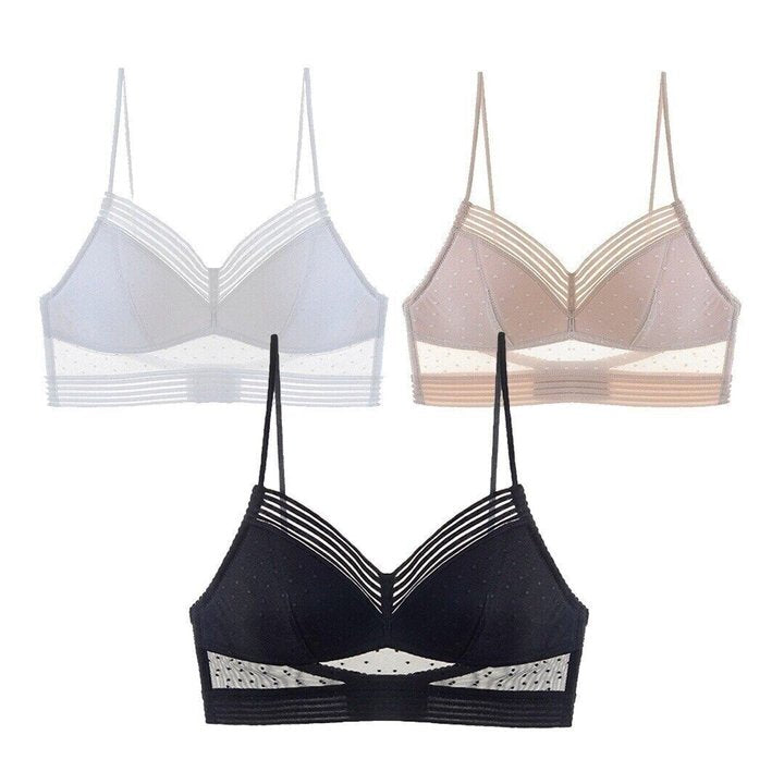 Bralette Sans Armature à Lifting Sans Fil – Soutien-Gorge Confortable en Dentelle avec Effet Lifting pour Femmes | Sulvida