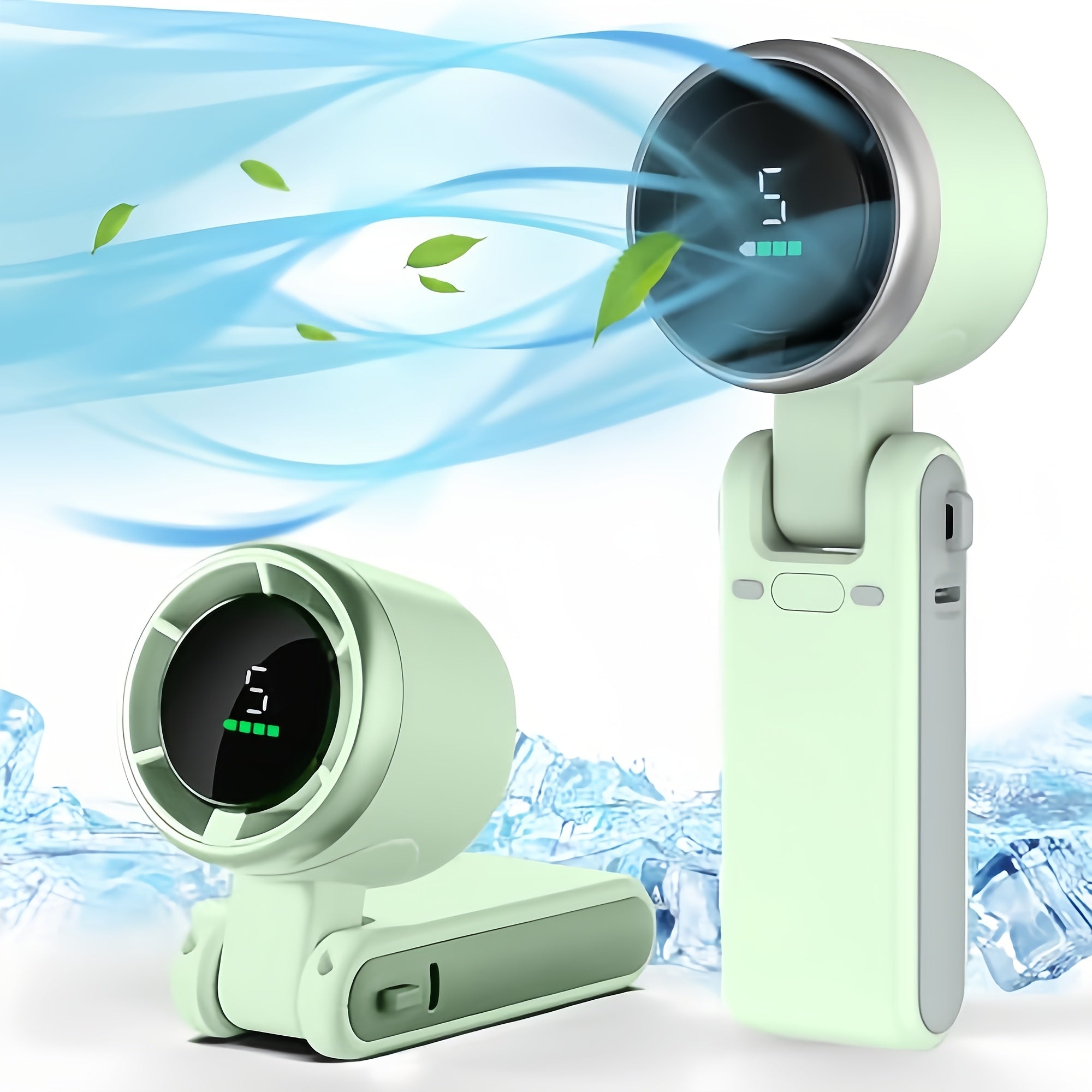 Mini ventilateur portable rechargeable – USB 3-en-1 avec 5 vitesses, à emporter partout | Sulvida