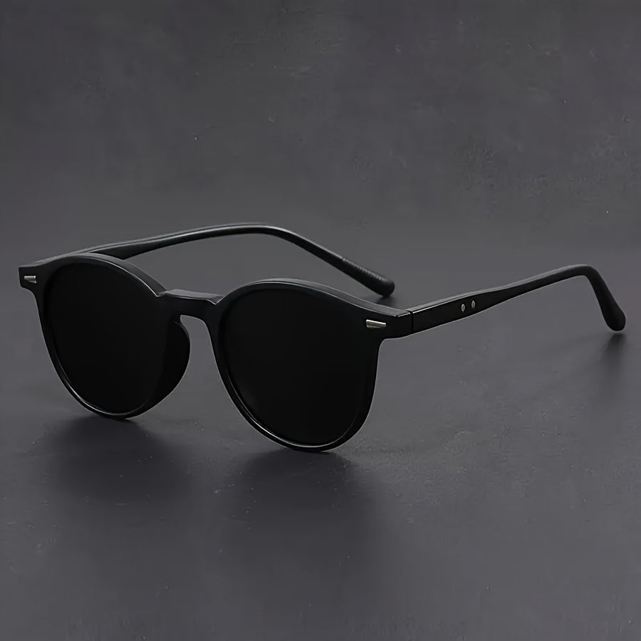 Lunettes de soleil unisexes rondes avec monture légère – Design rétro écaille de tortue | Sulvida