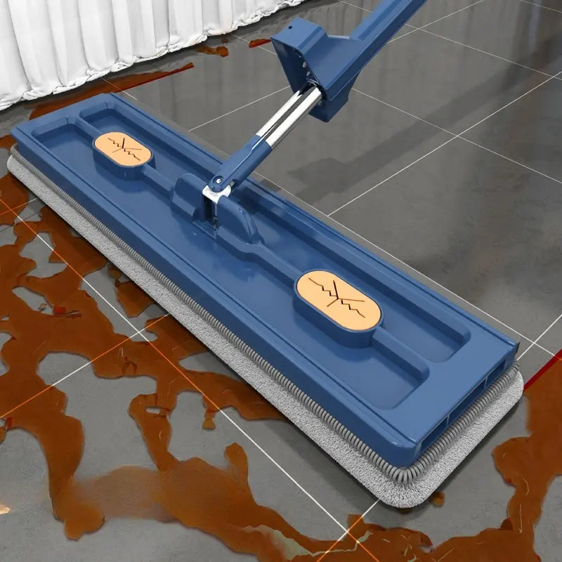 Serpillère rotative à 360° à essorage automatique avec tête de lavage rotative pour tous les types de sols, fonction d’essorage mains libres et raclette | Sulvida