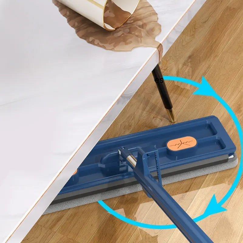 Serpillère rotative à 360° à essorage automatique avec tête de lavage rotative pour tous les types de sols, fonction d’essorage mains libres et raclette | Sulvida
