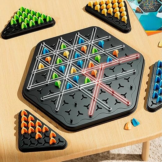 Jeu de réflexion avec élastiques – Jeu de stratégie avec élastiques et picots pour enfants et adultes – Jeu éducatif de société pour développer la logique et la résolution de problèmes | Sulvida