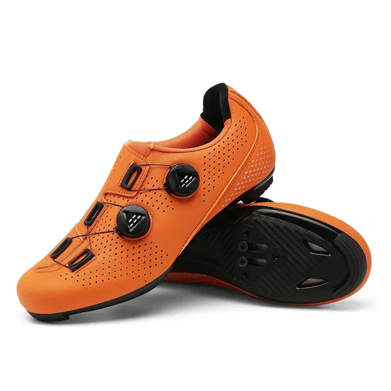 Chaussures de cyclisme unisexes à fermeture rotative – Chaussures légères de VTT et de course pour une puissance de pédalage et un confort optimaux | Sulvida