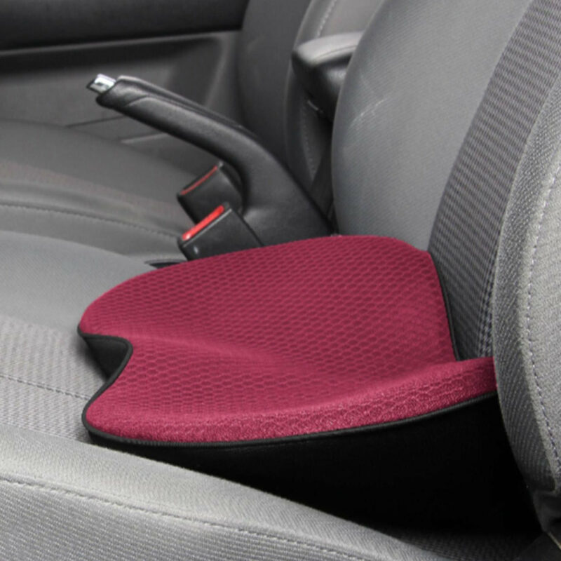 Coussin de siège auto pour conducteurs de petite taille – Coussin rehausseur en mousse à mémoire de forme – Rehausseur ergonomique pour voiture – Confort & soutien dorsal | Sulvida