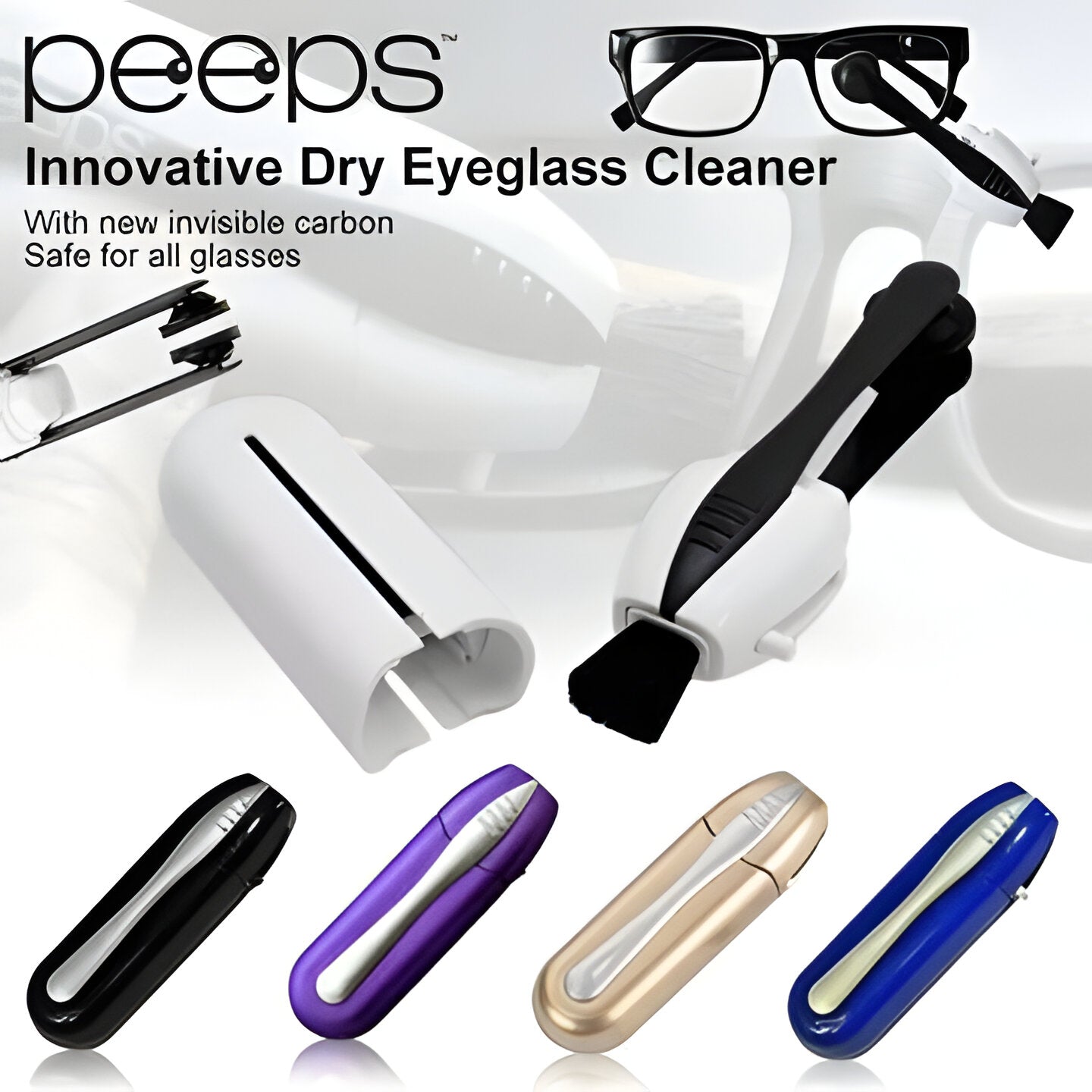 Nettoyeur professionnel pour lunettes sans produits chimiques, pour verres correcteurs, lunettes de lecture et lunettes de soleil – nettoyage à sec compact pour les déplacements | Sulvida