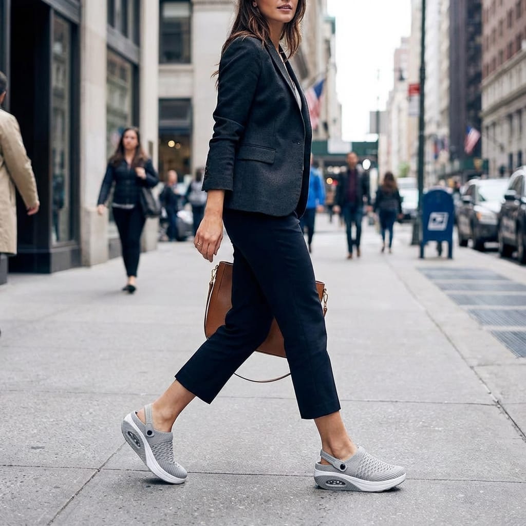 Chaussures de marche orthopédiques à coussin d’air pour fasciite plantaire – chaussures confortables et renforçantes avec répartition des chocs pour hommes et femmes | Sulvida