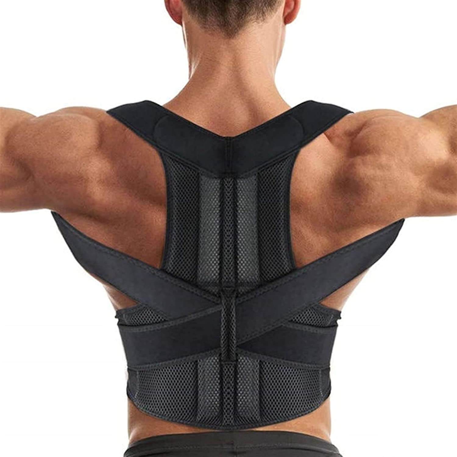 Gilet de soutien correcteur de posture pour dos et épaules – Gilet postural réglable en néoprène respirant | Sulvida