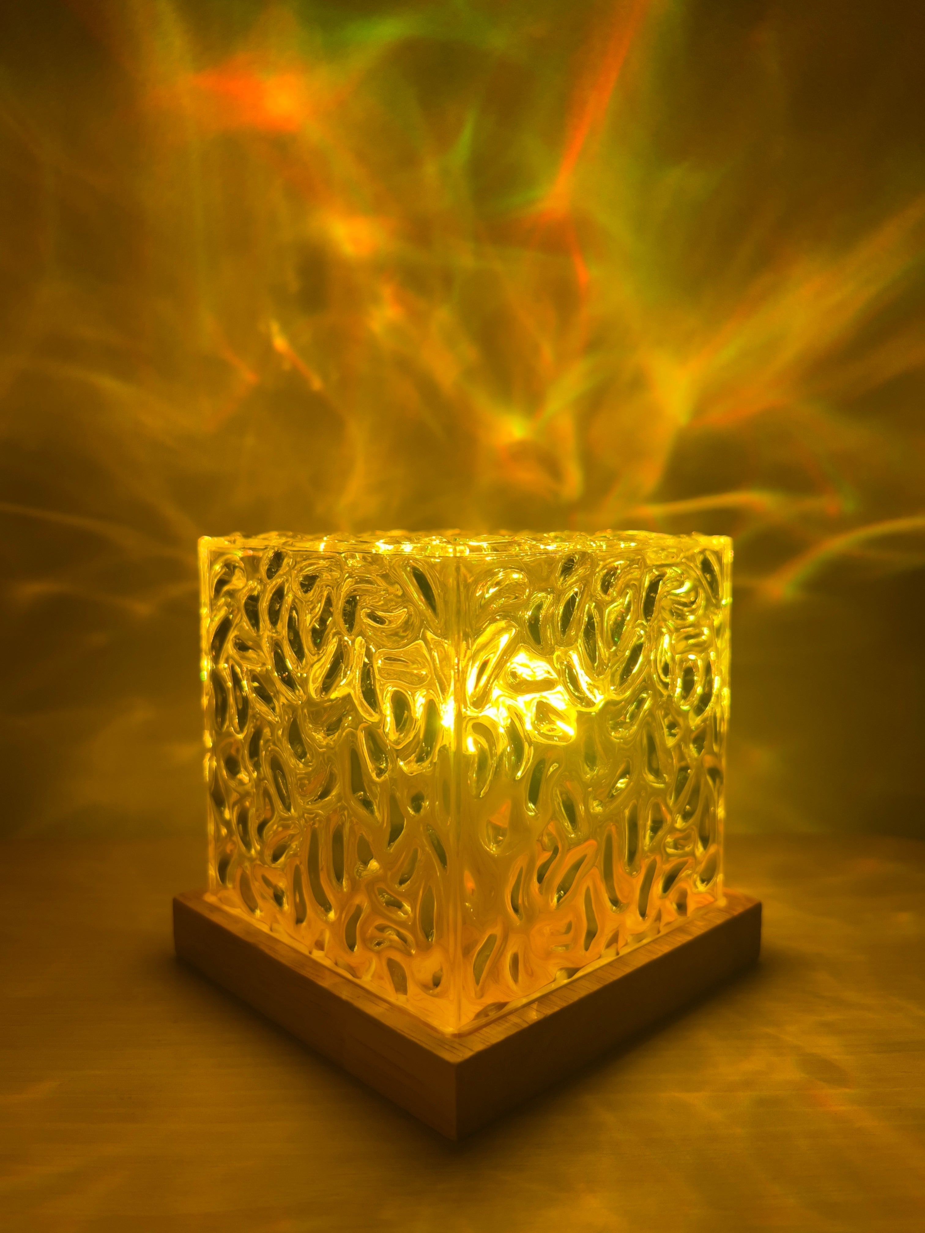 Veilleuse LED projecteur de vagues océaniques avec télécommande – Éclairage d’ambiance apaisant avec effet de vagues et changement de couleur pour chambre et chambre d’enfant | Sulvida