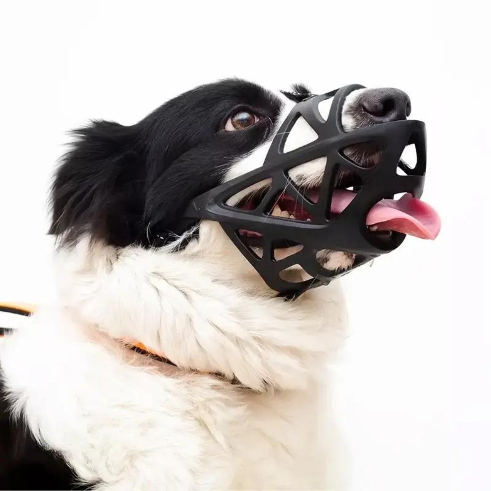 Muselière réglable et respirante pour chien, solution anti-morsure et anti-aboiement, sûre et confortable, adaptée aux chiens de taille moyenne à grande | Sulvida