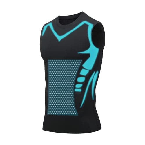 Gilet de Compression Sans Manches – Maillot Ionique Sculptant pour Hommes | Sulvida