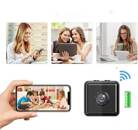 Caméra de sécurité mini WiFi sans fil 1080P – Surveillance intérieure et extérieure avec vision nocturne | Sulvida
